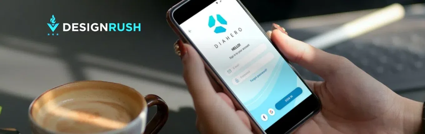 The DiaHero app has been awarded Best App Designs: Android and iOS by DesignRush